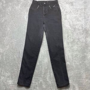 VTG Rockies Jeans Women's 30x33* Black Denim High Waist Bareback Western Rodeo